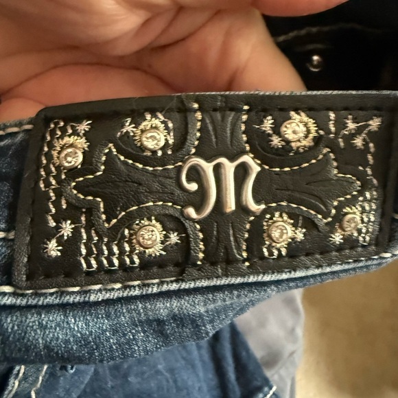 Miss Me Embellished Blue Jeans size 29 Hailey Skinny - Picture 6 of 7